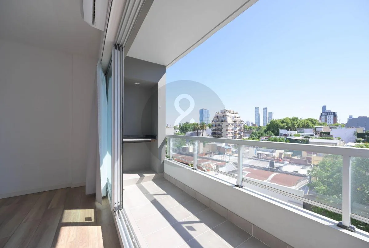 Mobiliado de kitnet com varanda em Villa Crespo