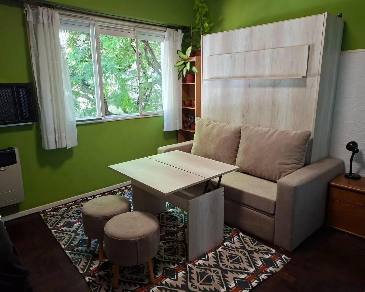 Casa estudio amoblada con terraza en Belgrano
