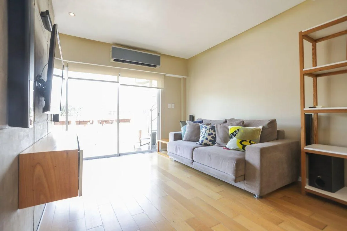 Departamento de 3 ambientes amoblado con terraza en Villa Crespo