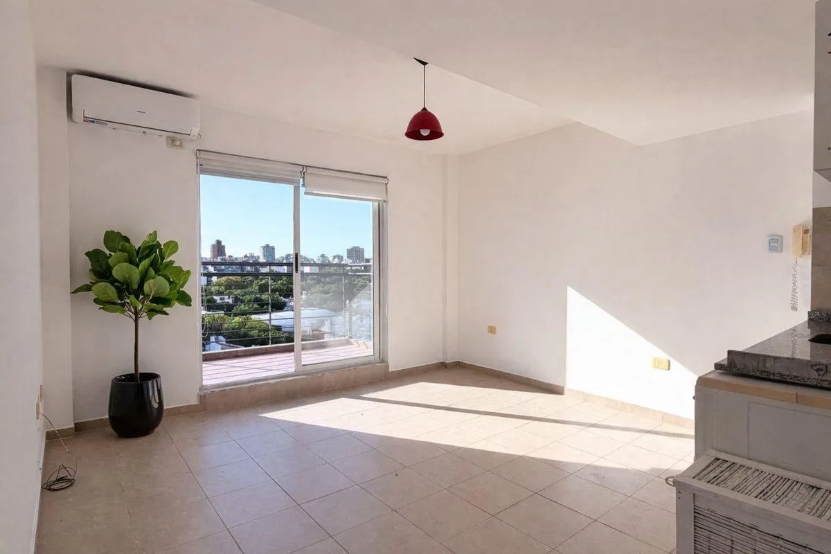 Modern studio apartment with large terrace balcony in Parque Chas