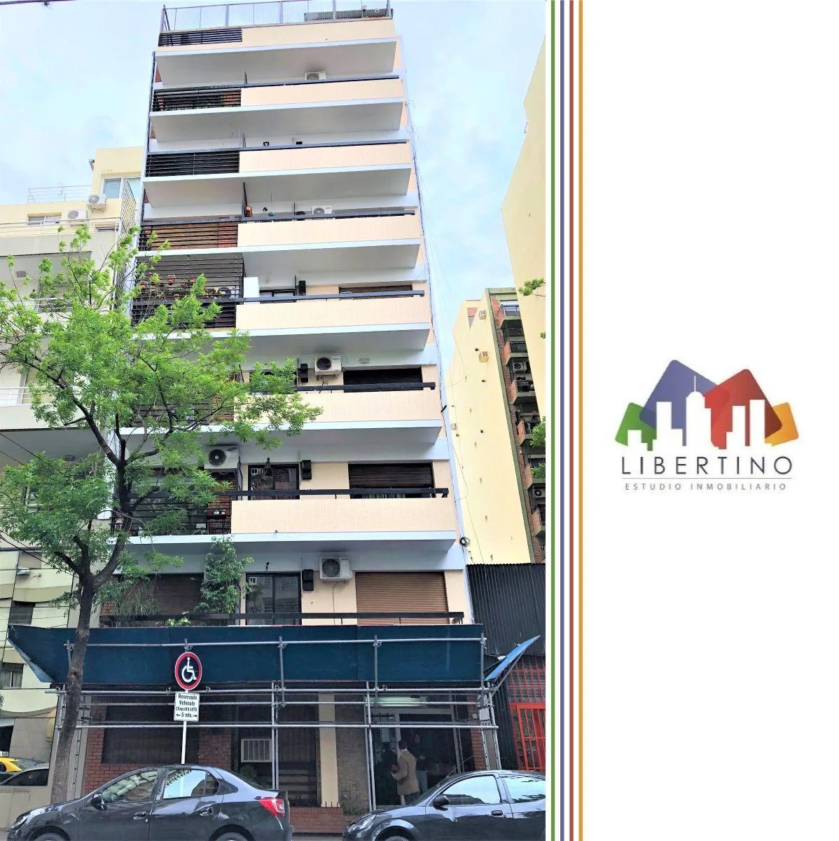 Квартира-студия в Recoleta с балконом и отдельной кухней