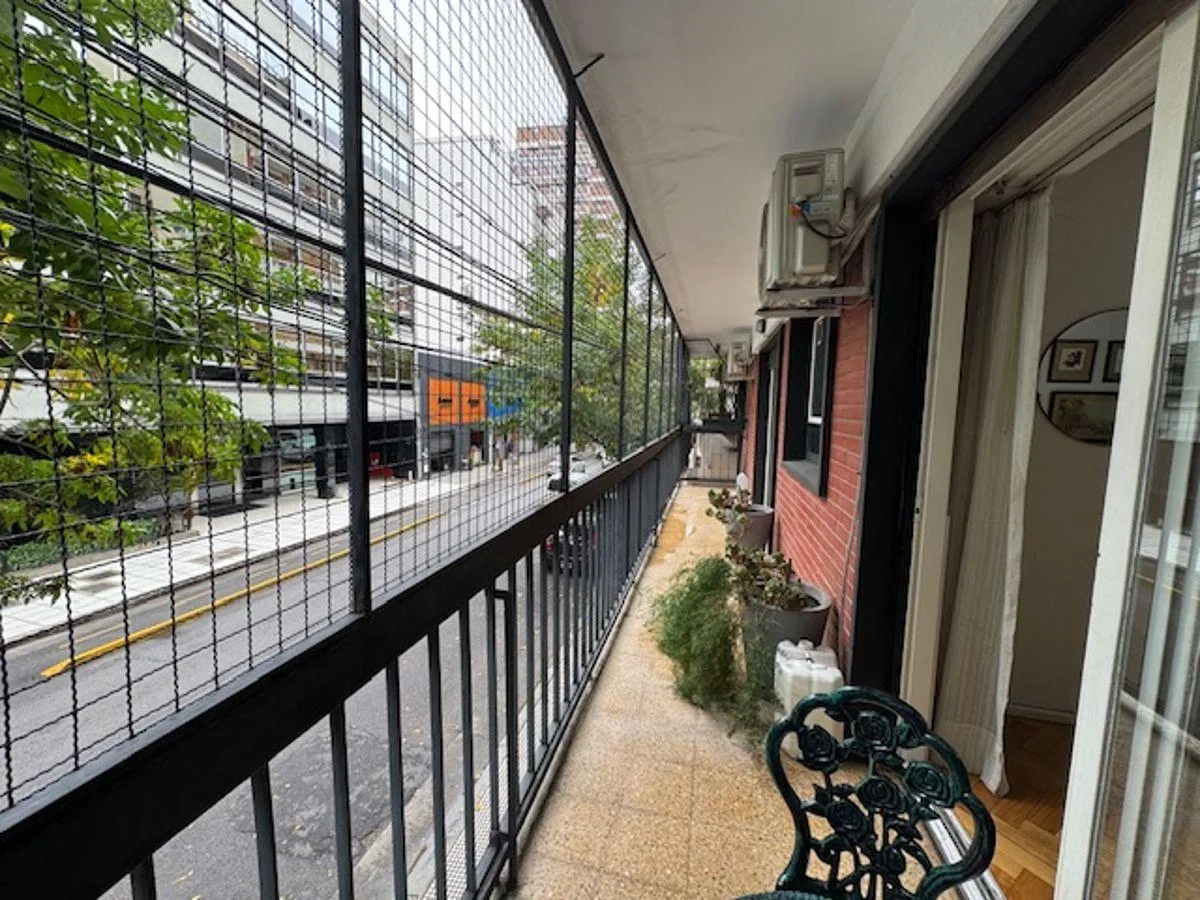 Departamento de 2 ambientes al frente amoblado en Palermo