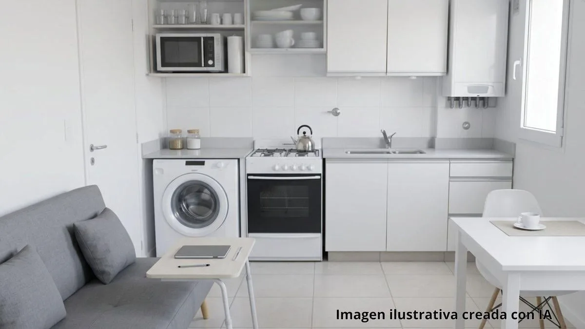 Apartamento de um ambiente com varanda em Beccar