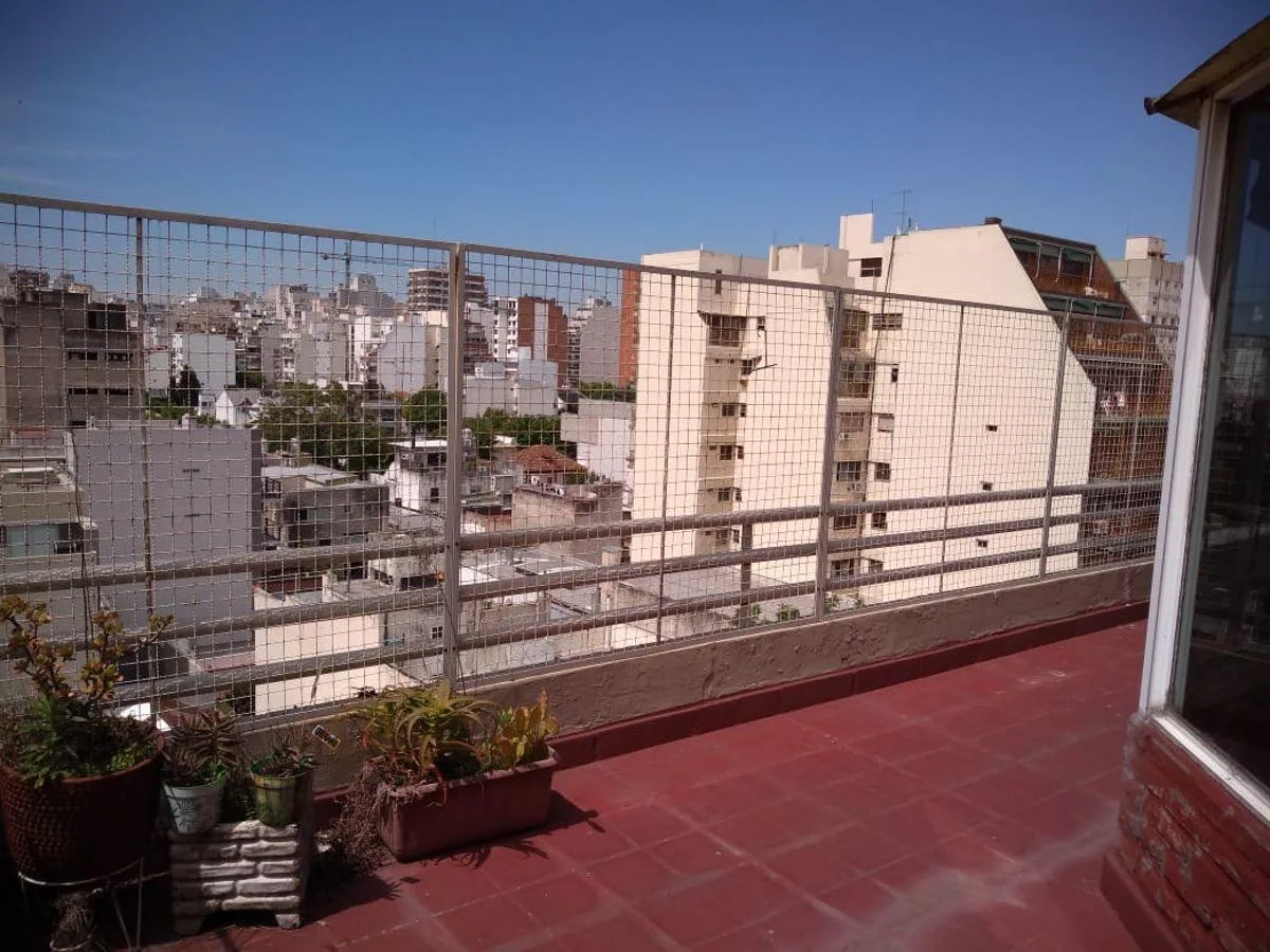 Apartamento de 2 ambientes com varanda aterrazada em Belgrano