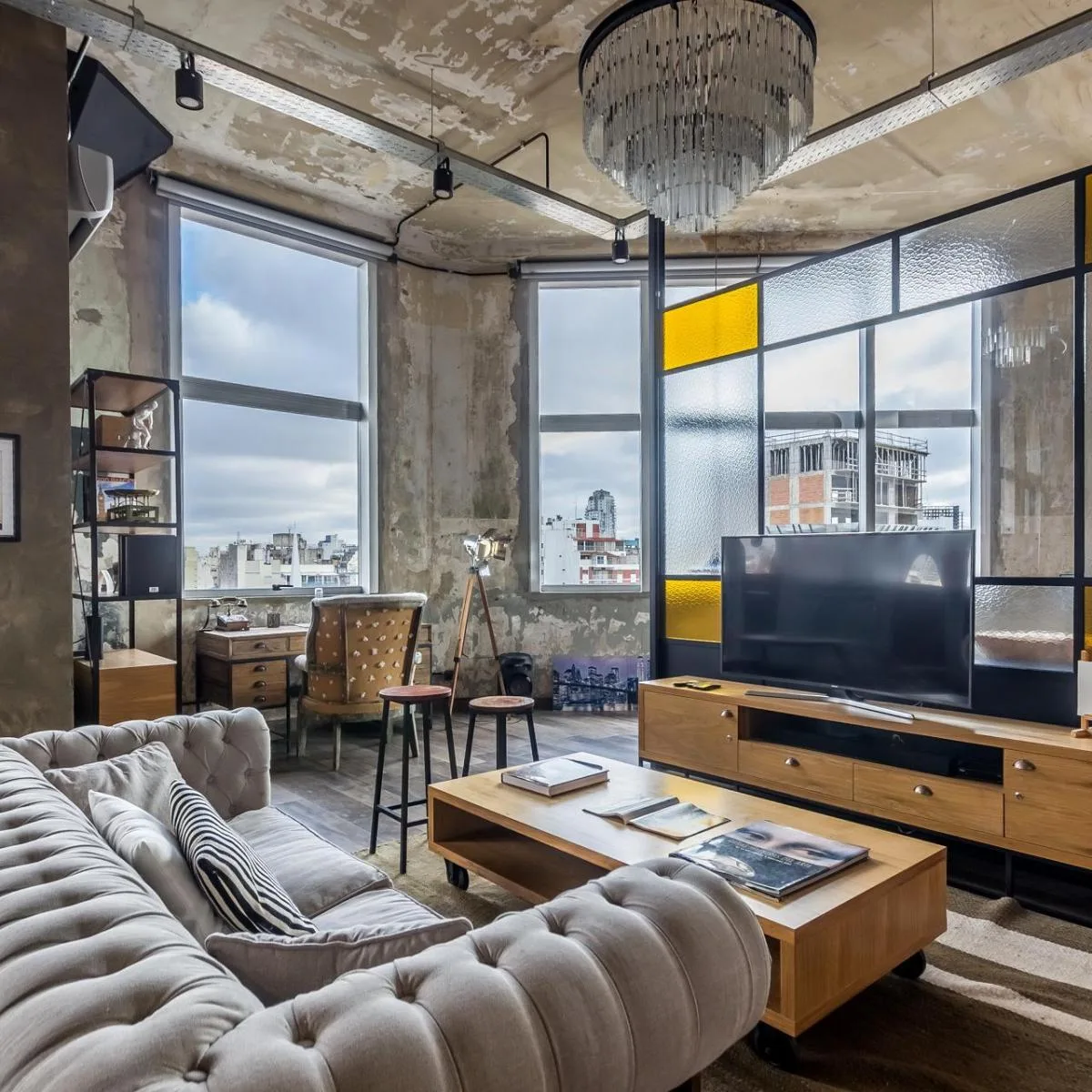 Loft amoblado con vista a La Bombonera en La Boca