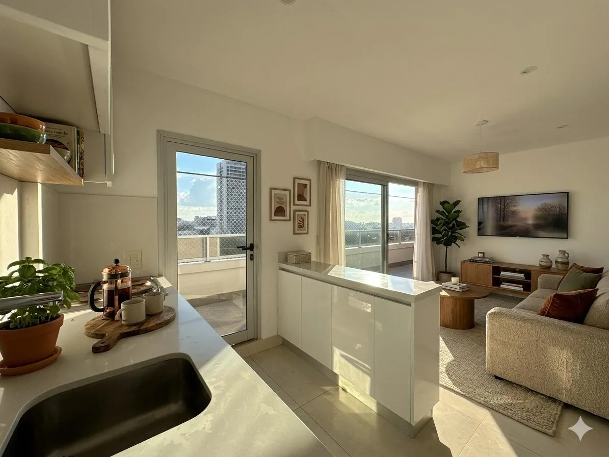 Apartamento de três ambientes com 2 dormitórios em Belgrano