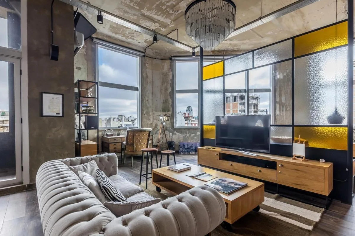 Apartamento loft mobiliado de 1 dormitório em La Boca