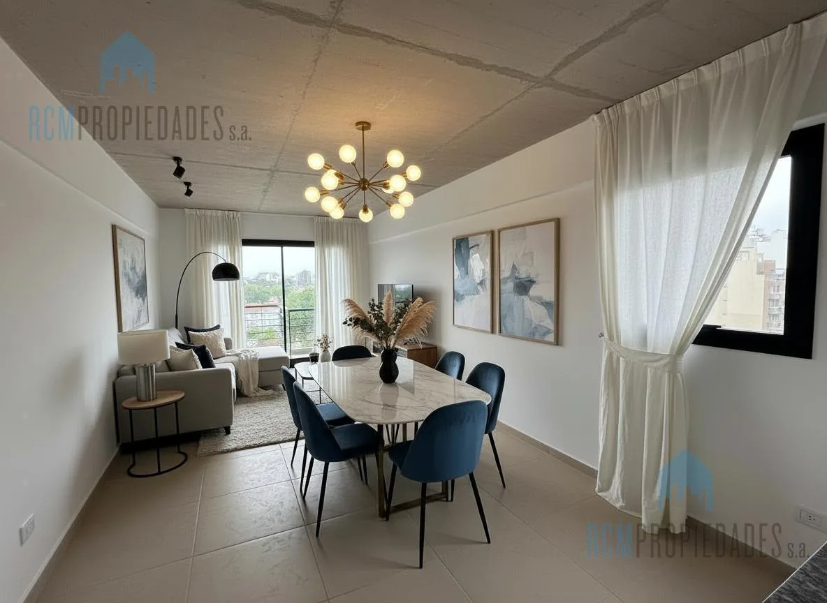 Квартира-студия с балконом в Villa del Parque