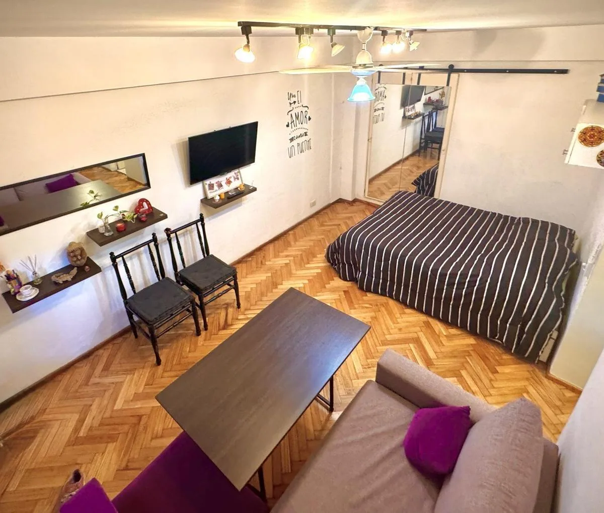 Monoambiente amoblado en alquiler en Villa Ortúzar