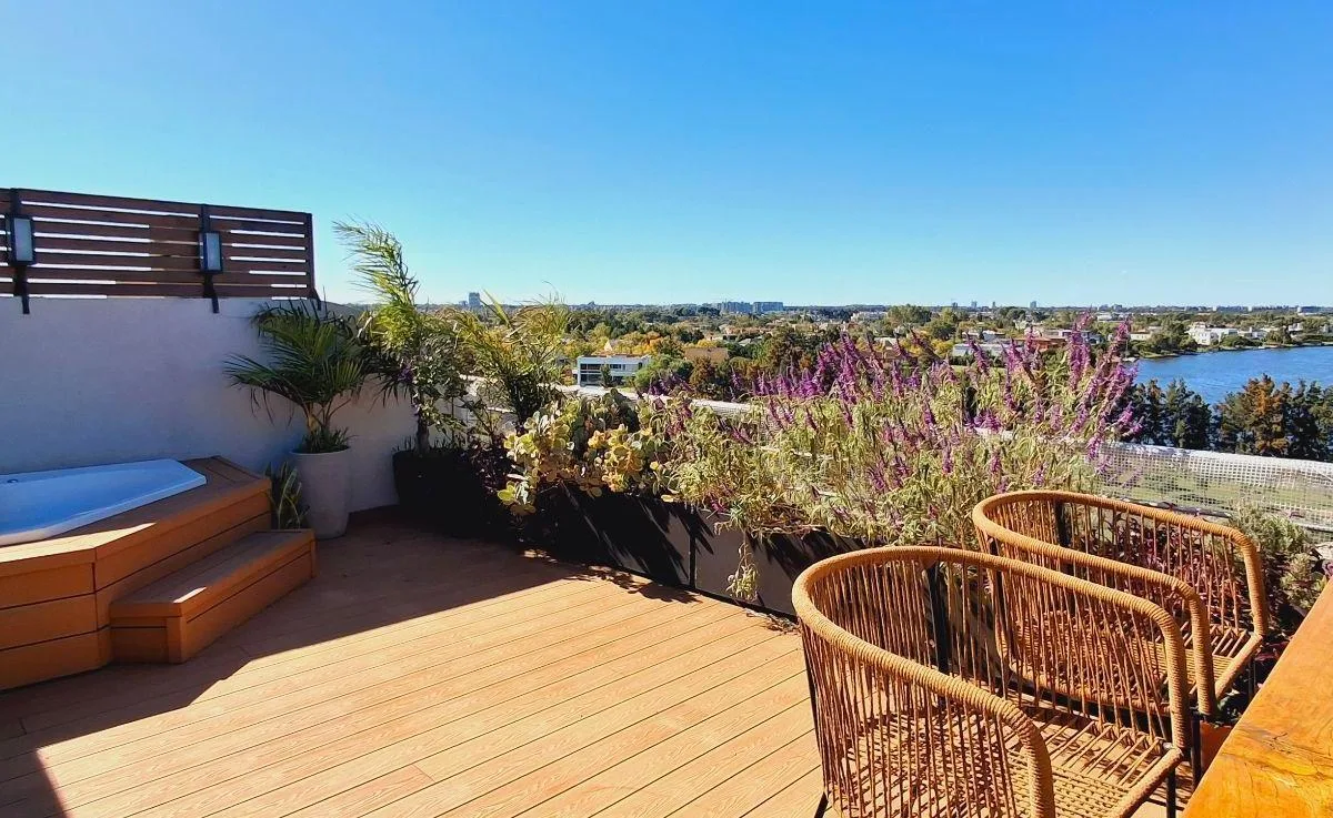 Furnished one-bedroom apartment with terrace and jacuzzi in Tigre