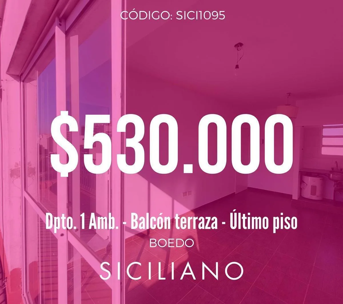 Departamento en Boedo