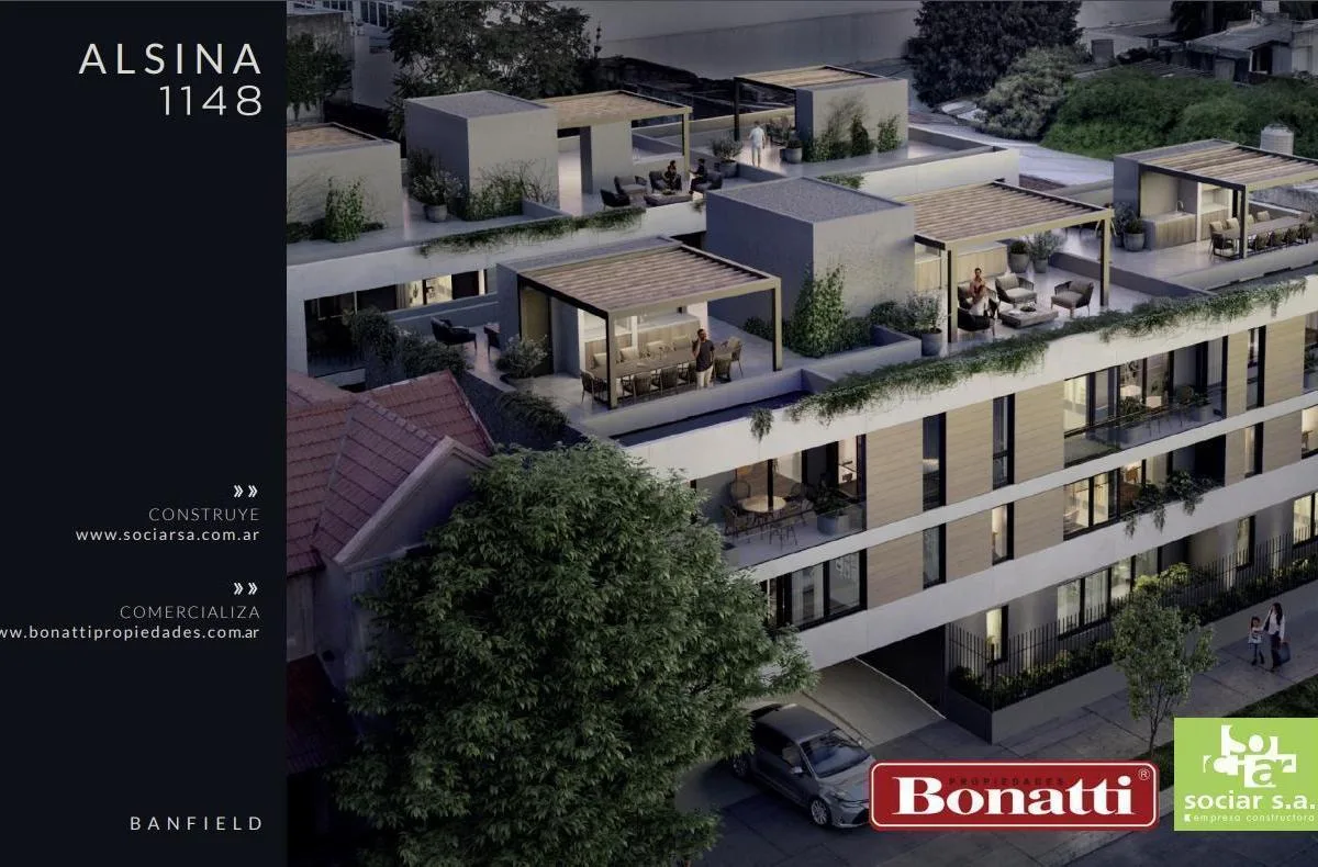 Квартира с 1 спальней в Banfield Este с (закреплённым) парковочным местом в Lomas de Zamora