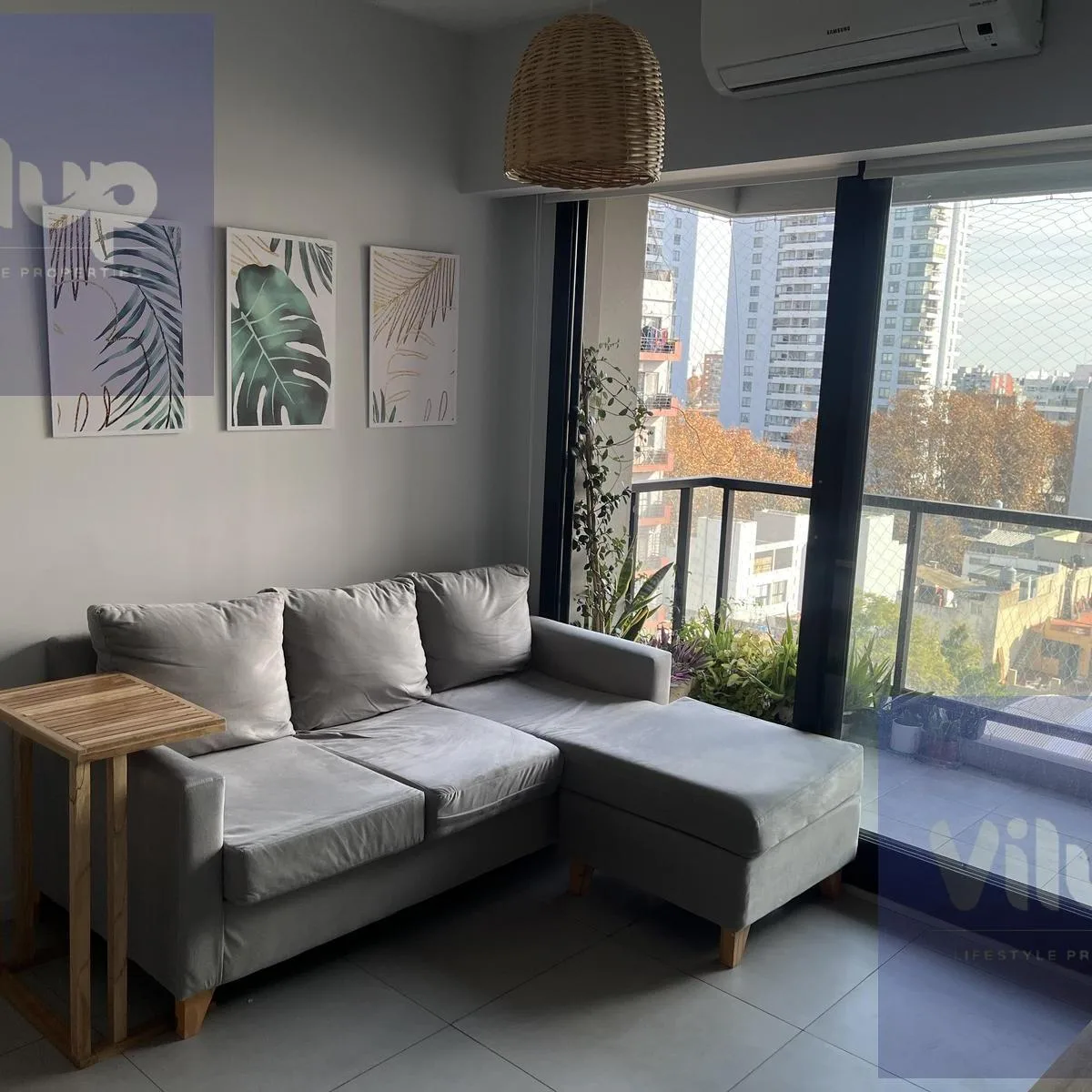 Apartamento de 3 ambientes com 2 dormitórios em Caballito