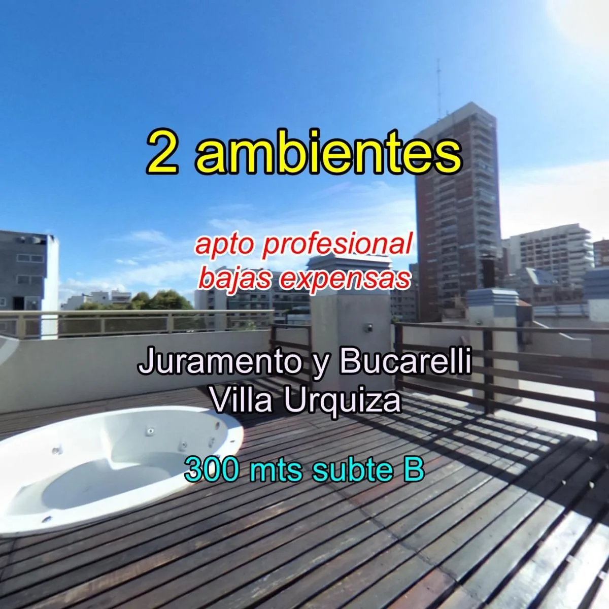 Apartamento de dois ambientes com vaga opcional em Villa Urquiza