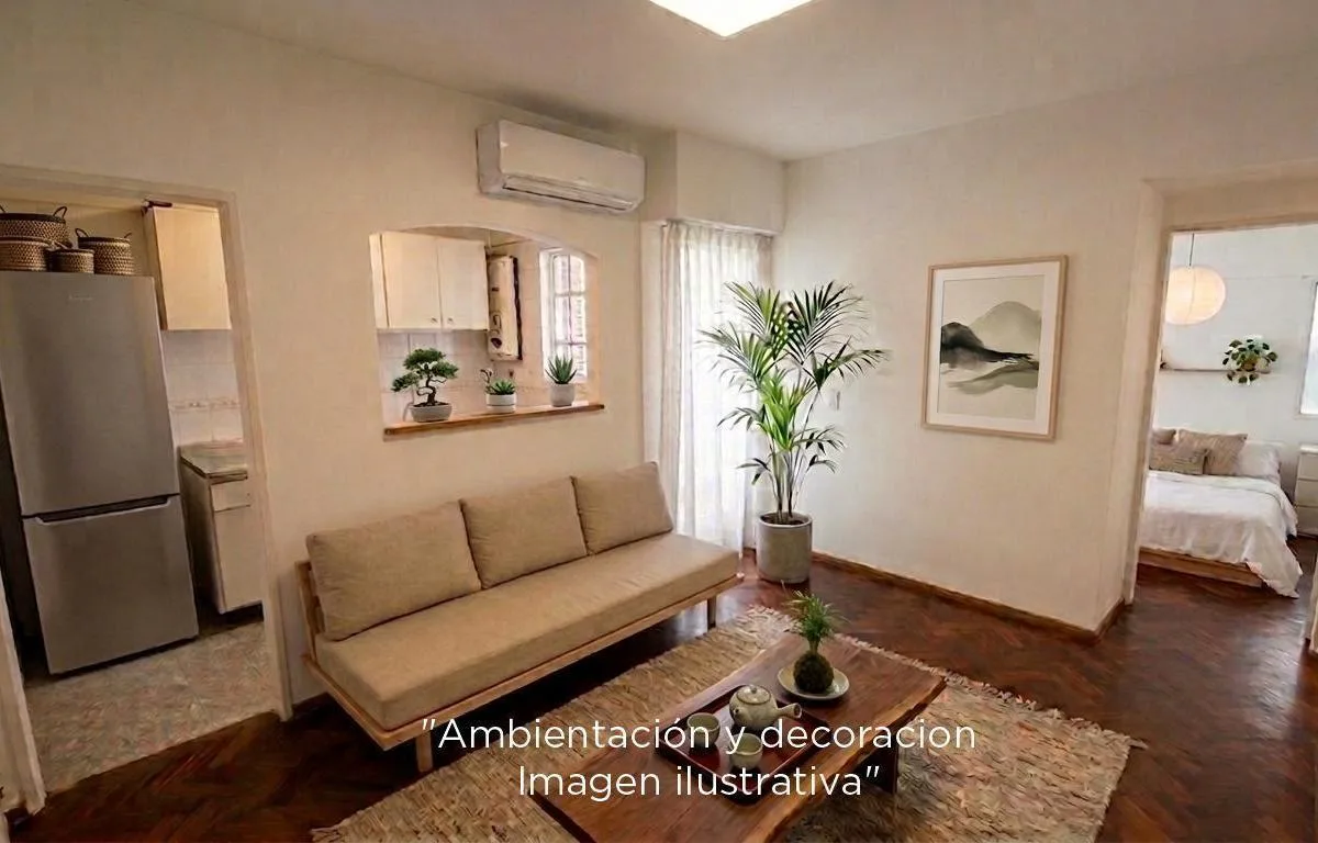 Apartamento de 2 ambientes com 1 quarto em Caballito