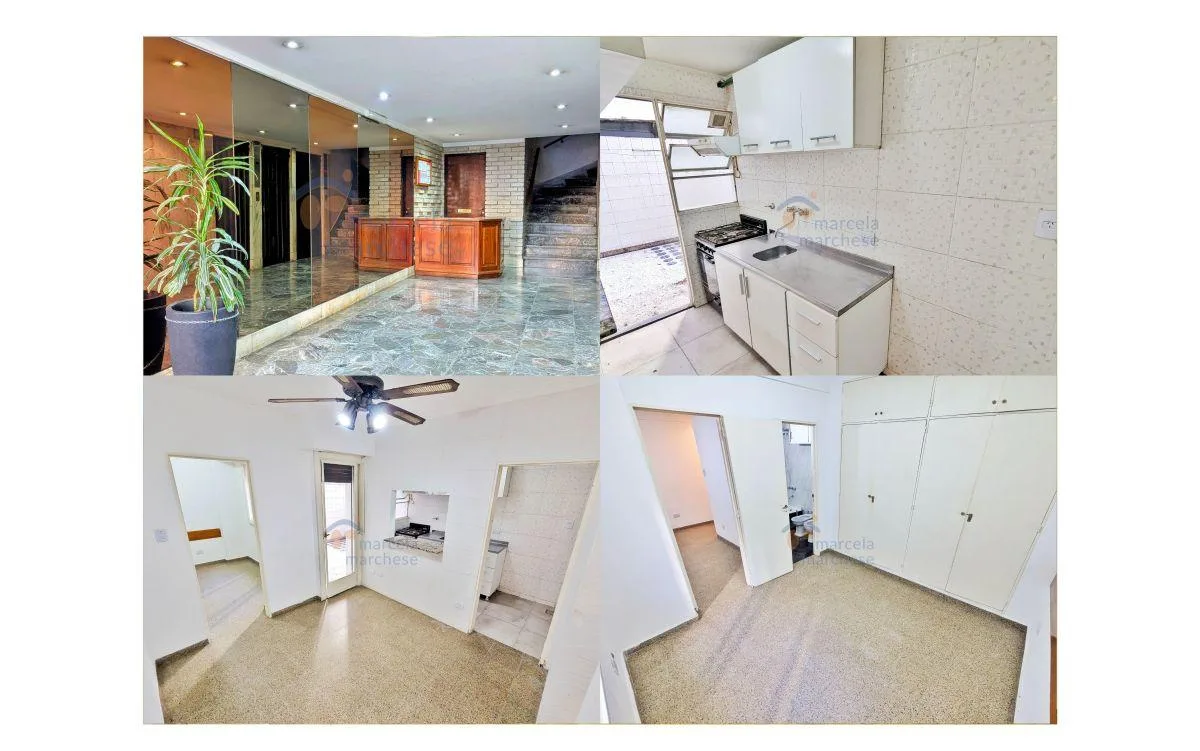 Departamento de 2 ambientes con patio en Flores