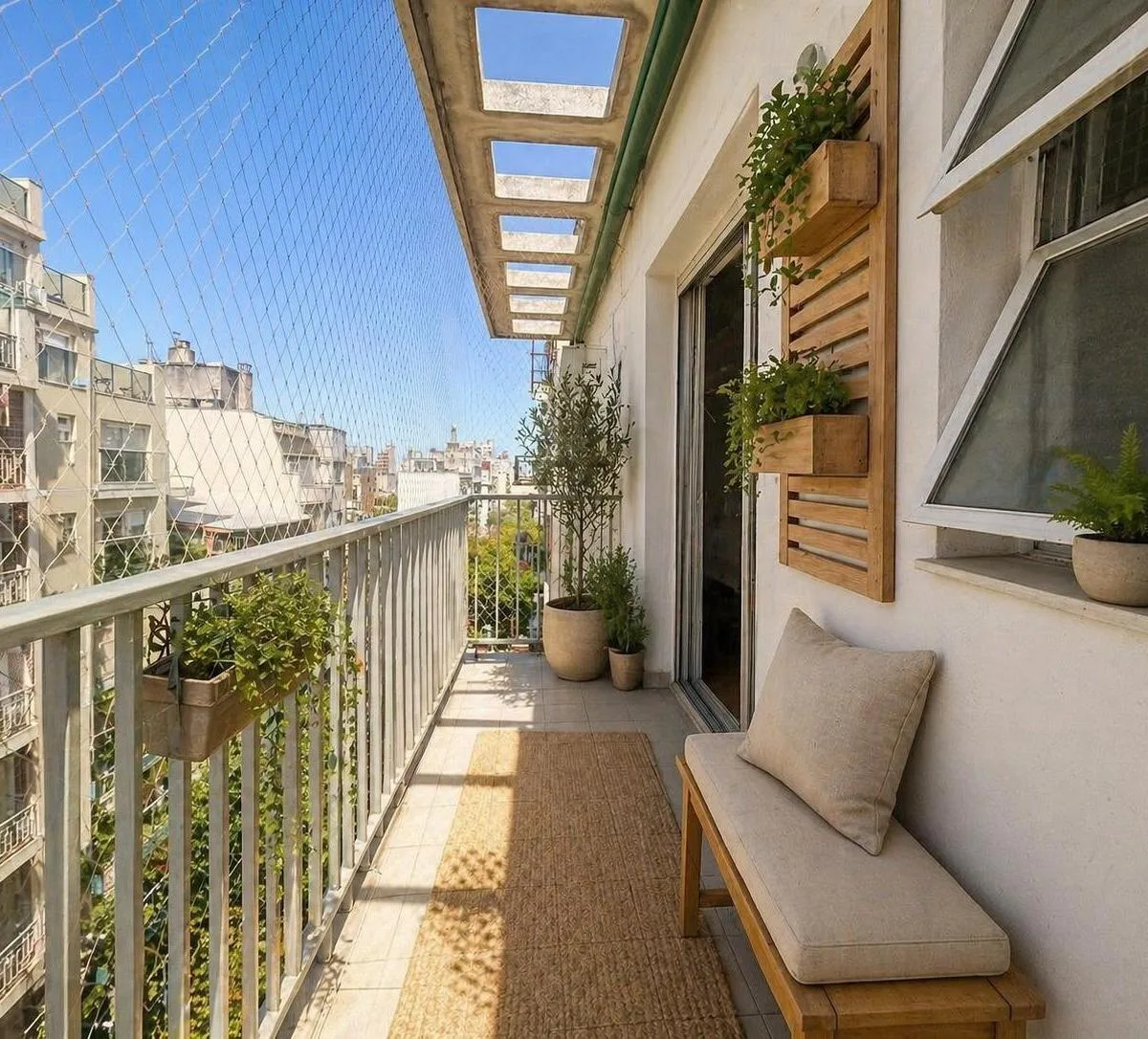 Apartamento de 2 dormitórios com varanda em Balvanera