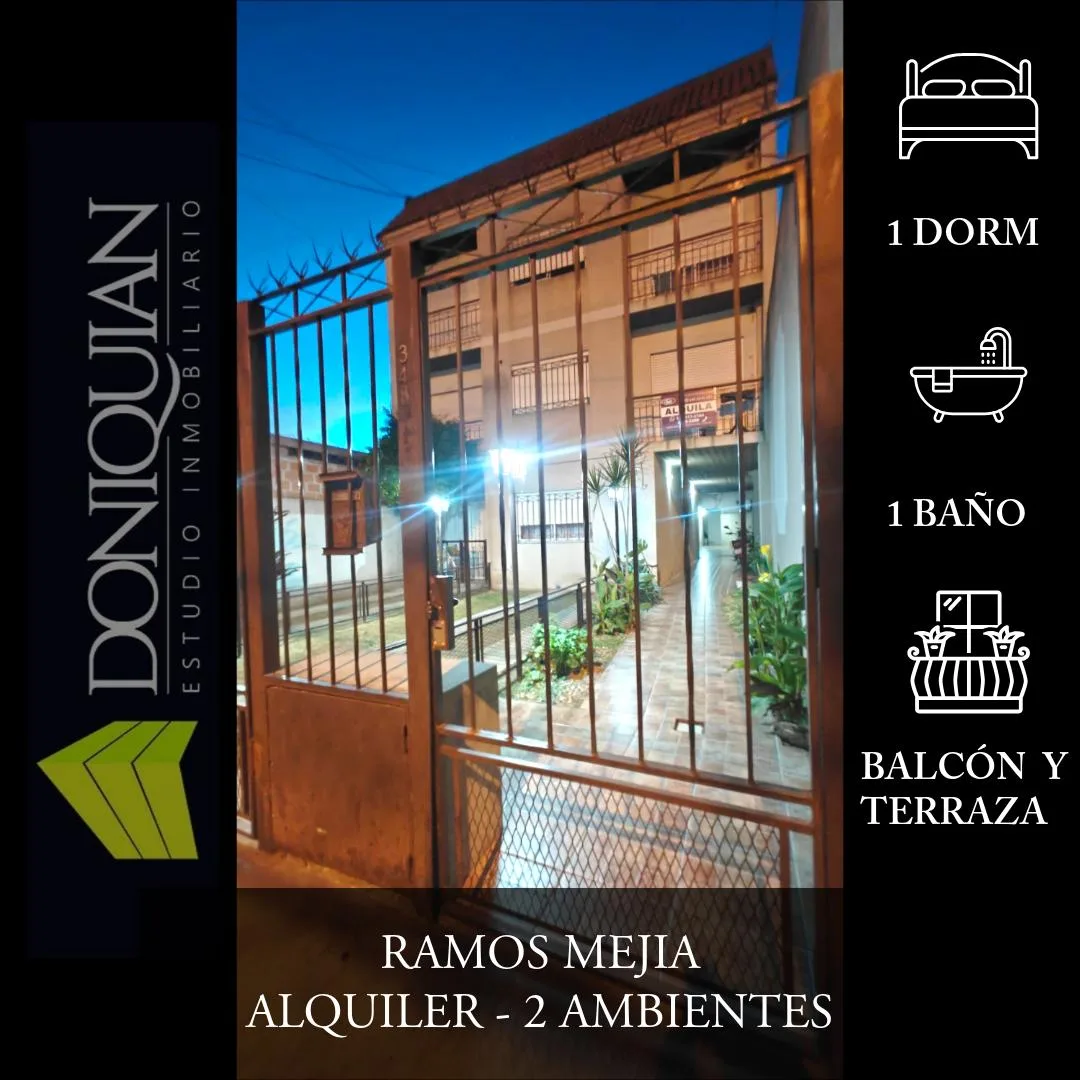 Two-room apartment with balcony in La Matanza