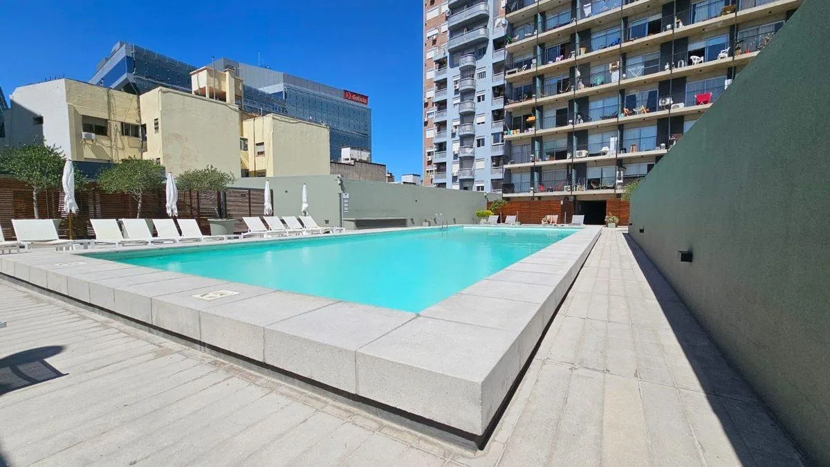 Studio apartment with balcony in Chacarita