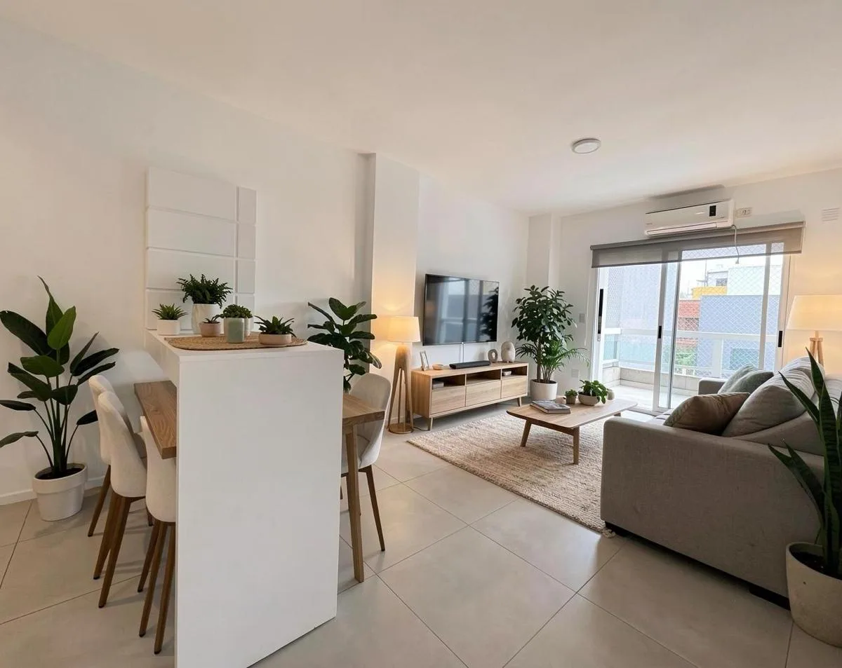 Two-room apartment with private grill and parking in Villa Crespo