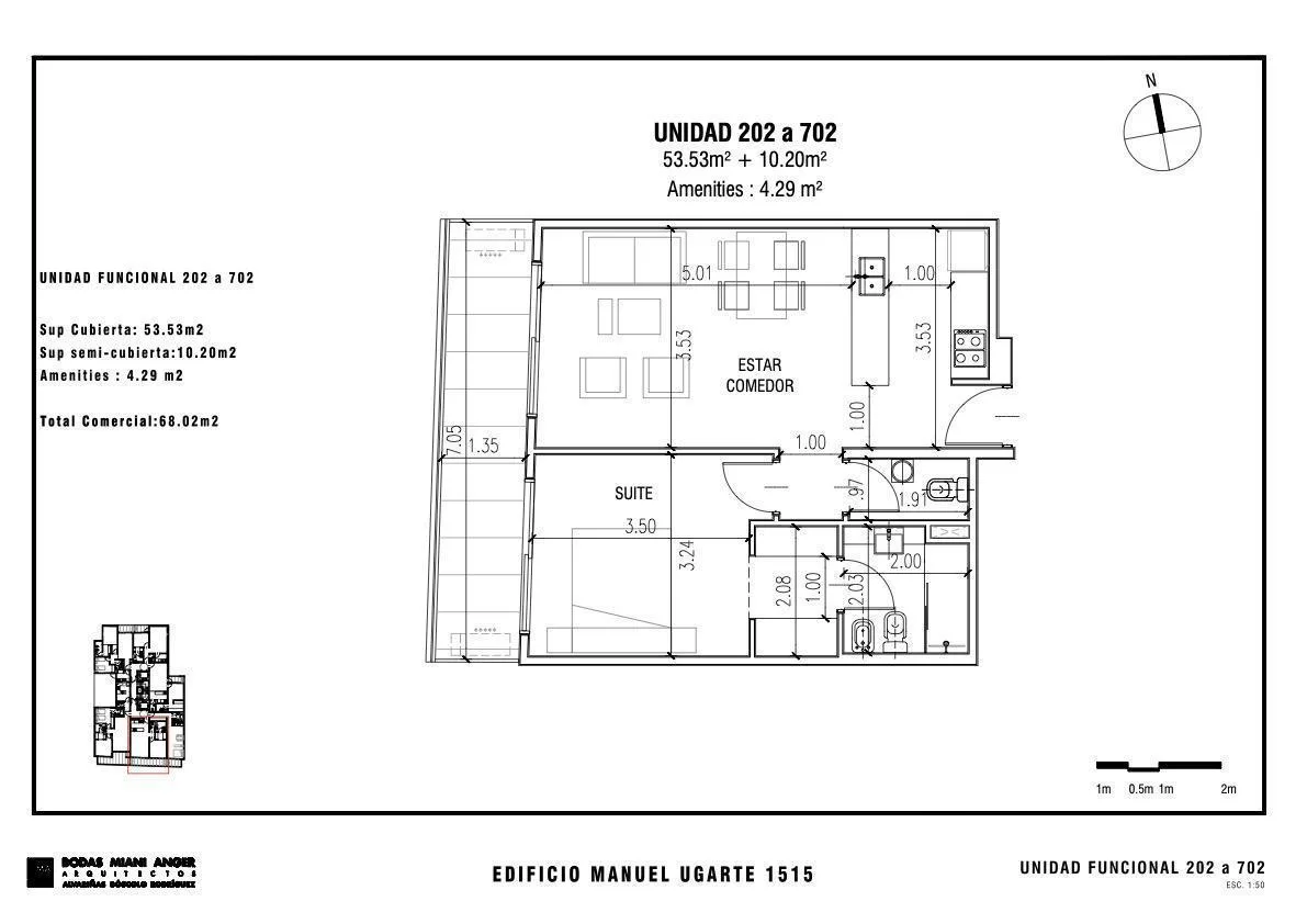 Departamento de Dos Ambientes con Baño y Toilette a Estrenar en Venta Y/o Alquiler en Nuñez