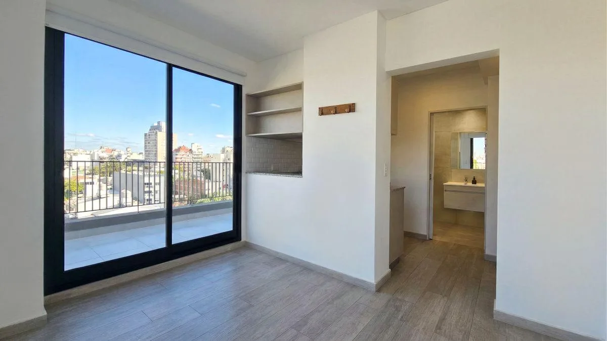 Villa Ortuzar, Luminoso Monoambiente C/amplio Balcón con Parrilla y Vista Panorámica