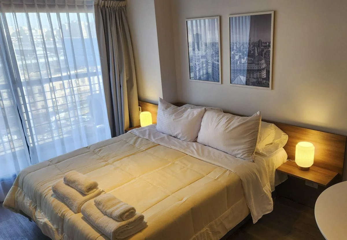 Furnished studio with balcony