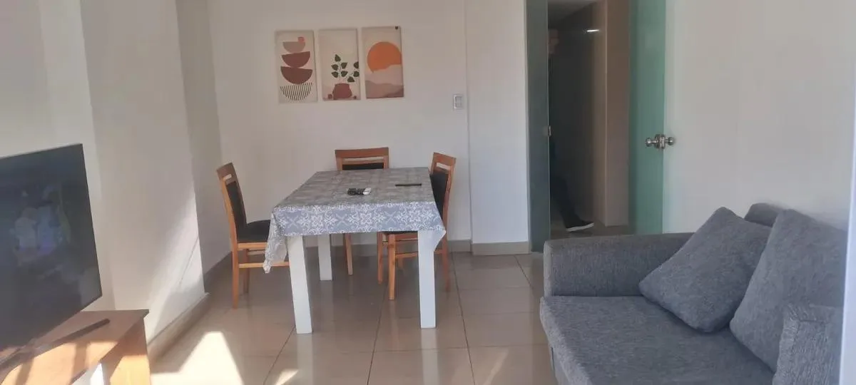 3-room furnished, balcony and storage