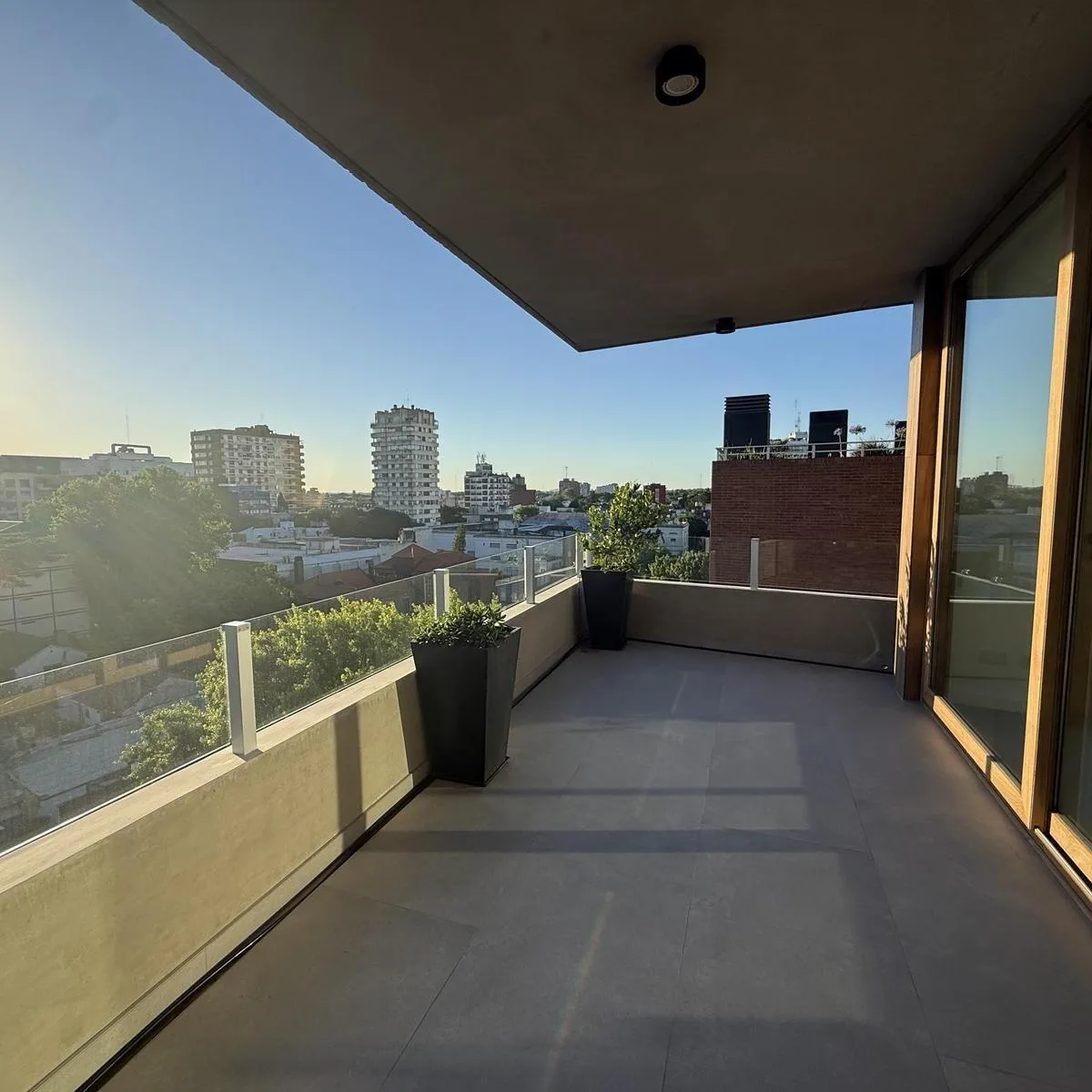 Balcony terrace with grill