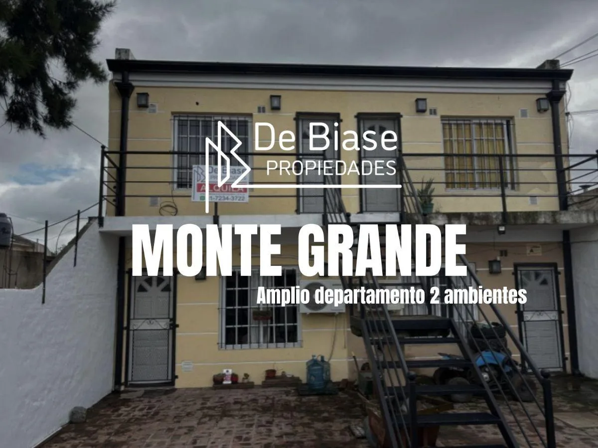 Departamento Dos Ambientes en Alquiler - Monte Grande