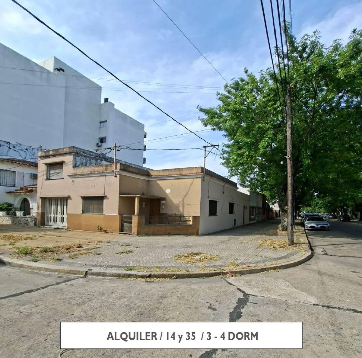Casa de 3 Dorm en Alquilerubicado en Calle 14 Esq 35 Barrio Norteaprox 150 m