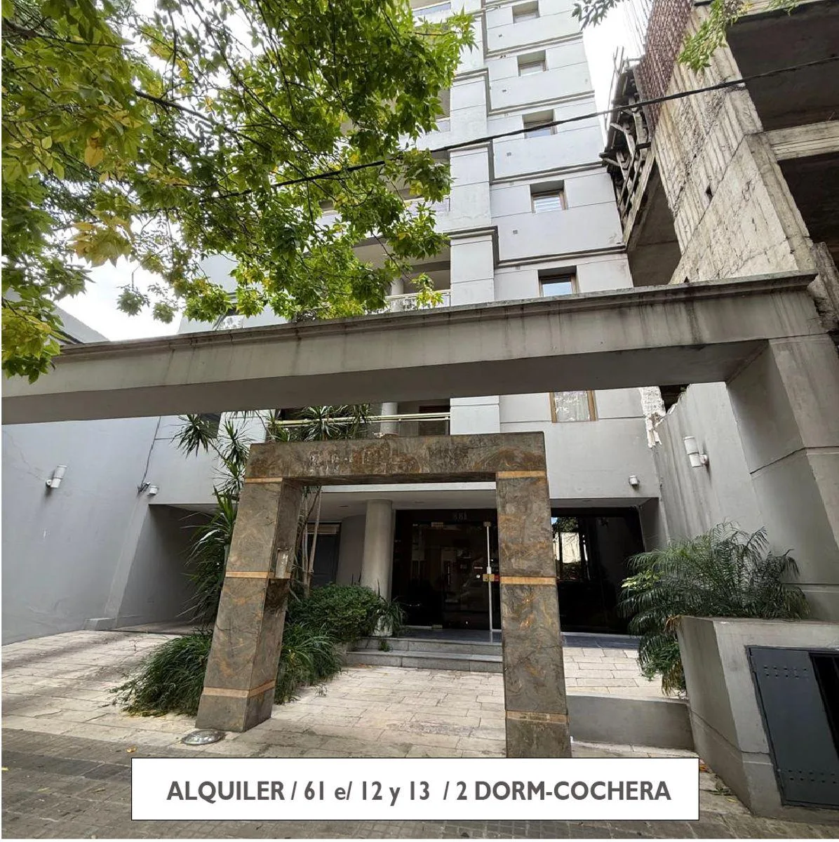 Depto 2 Dorm.ubicado en Calle 61 E/ 12 y 1375 m&sup2; Aprox