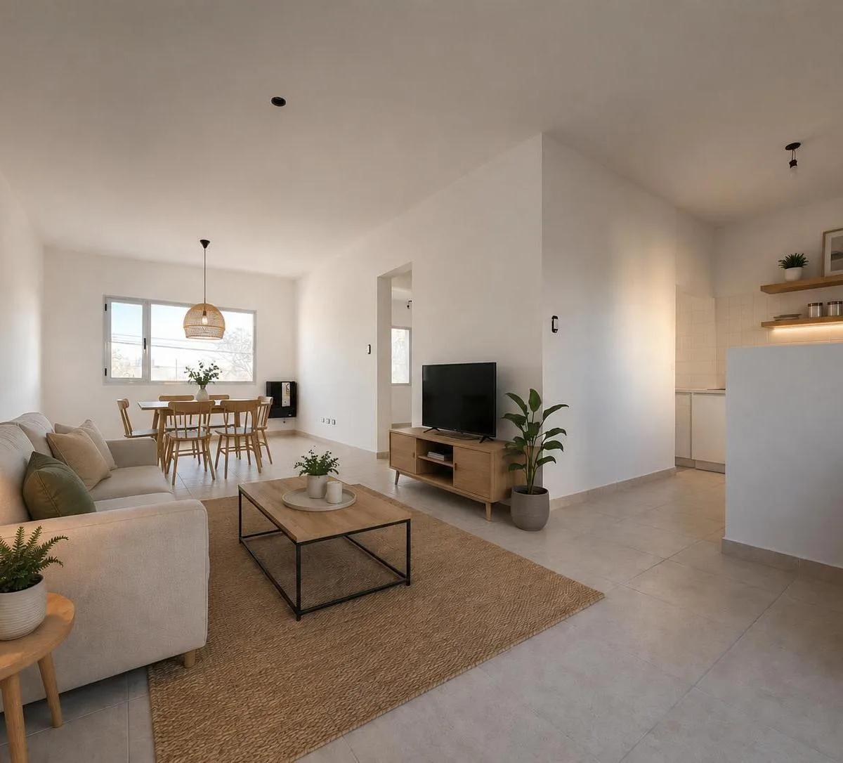 1 bedroom, 50 m², covered parking