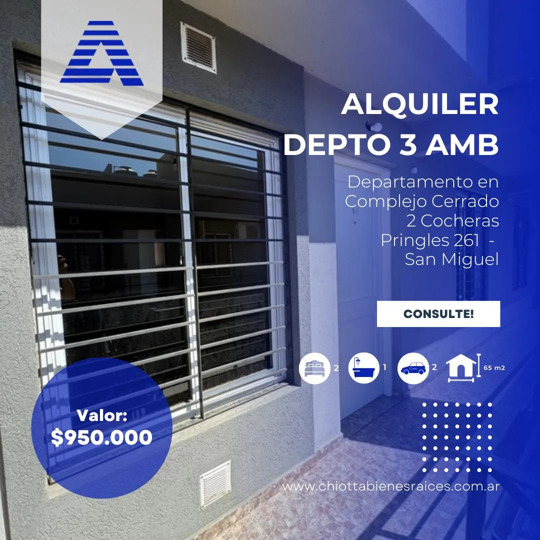Departamento en Alquiler en Complejo Dharma II