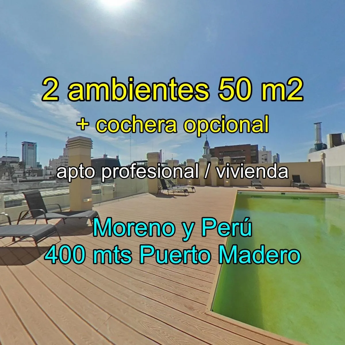 Departamento Apto Profesional en Puerto Madero