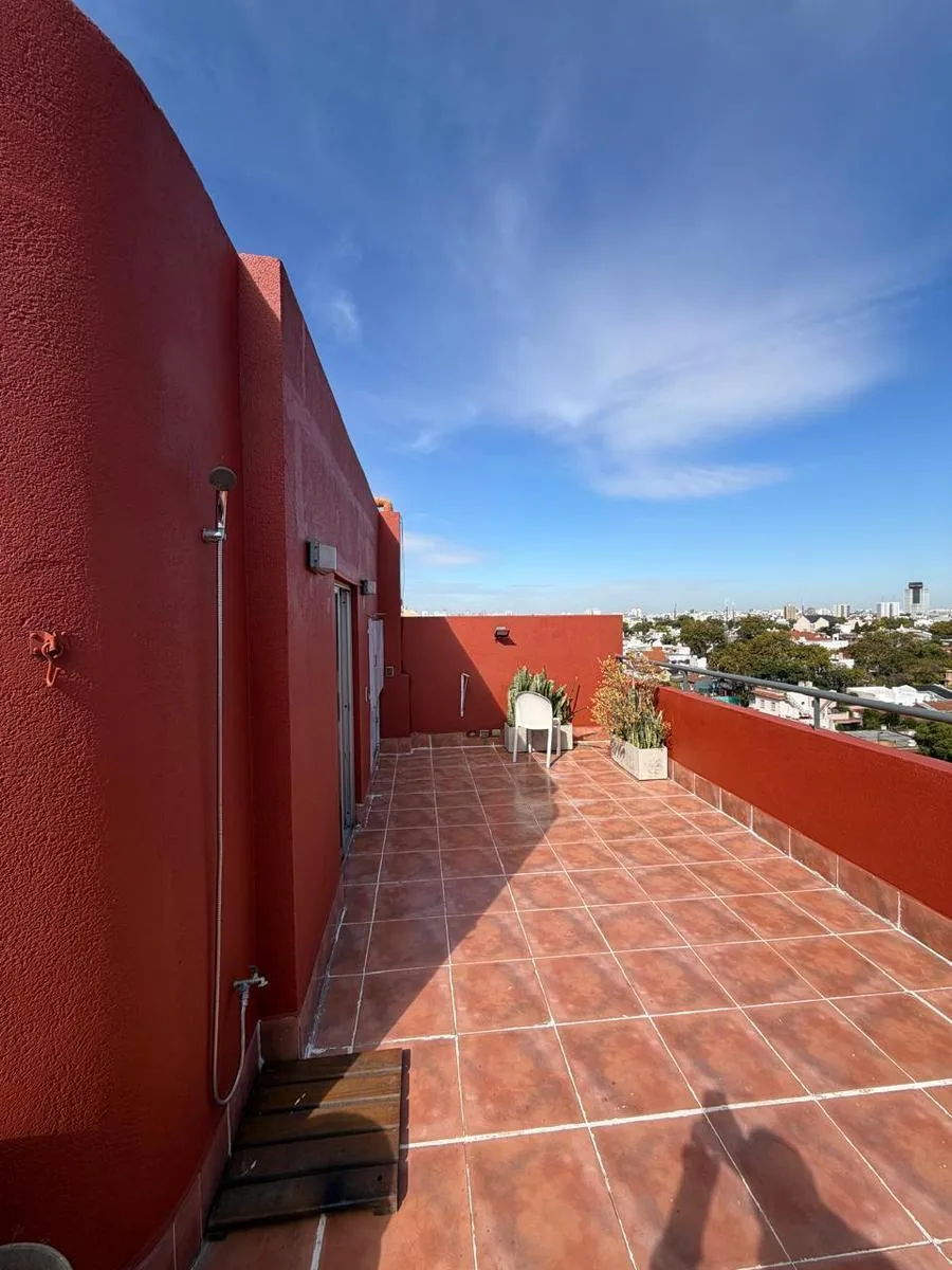 Terraço privativo com churrasqueira
