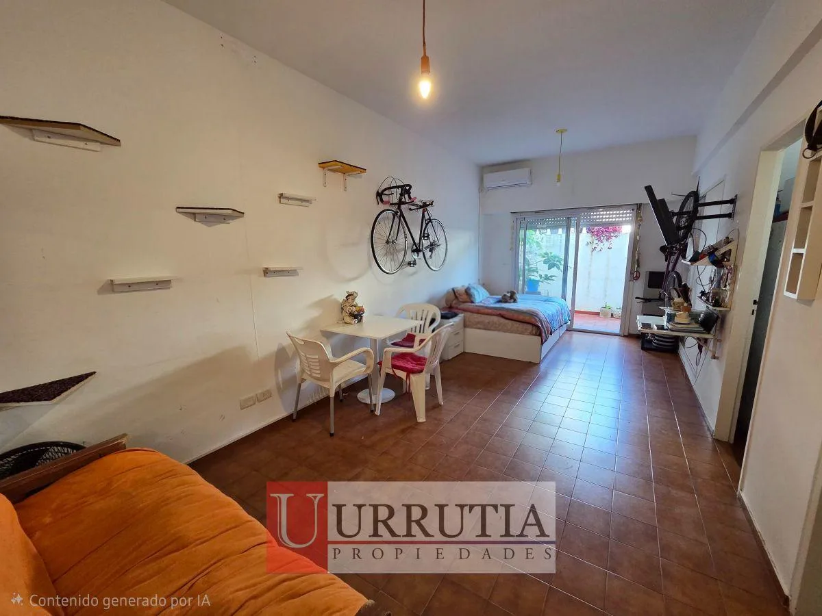 Studio with patio and terrace
