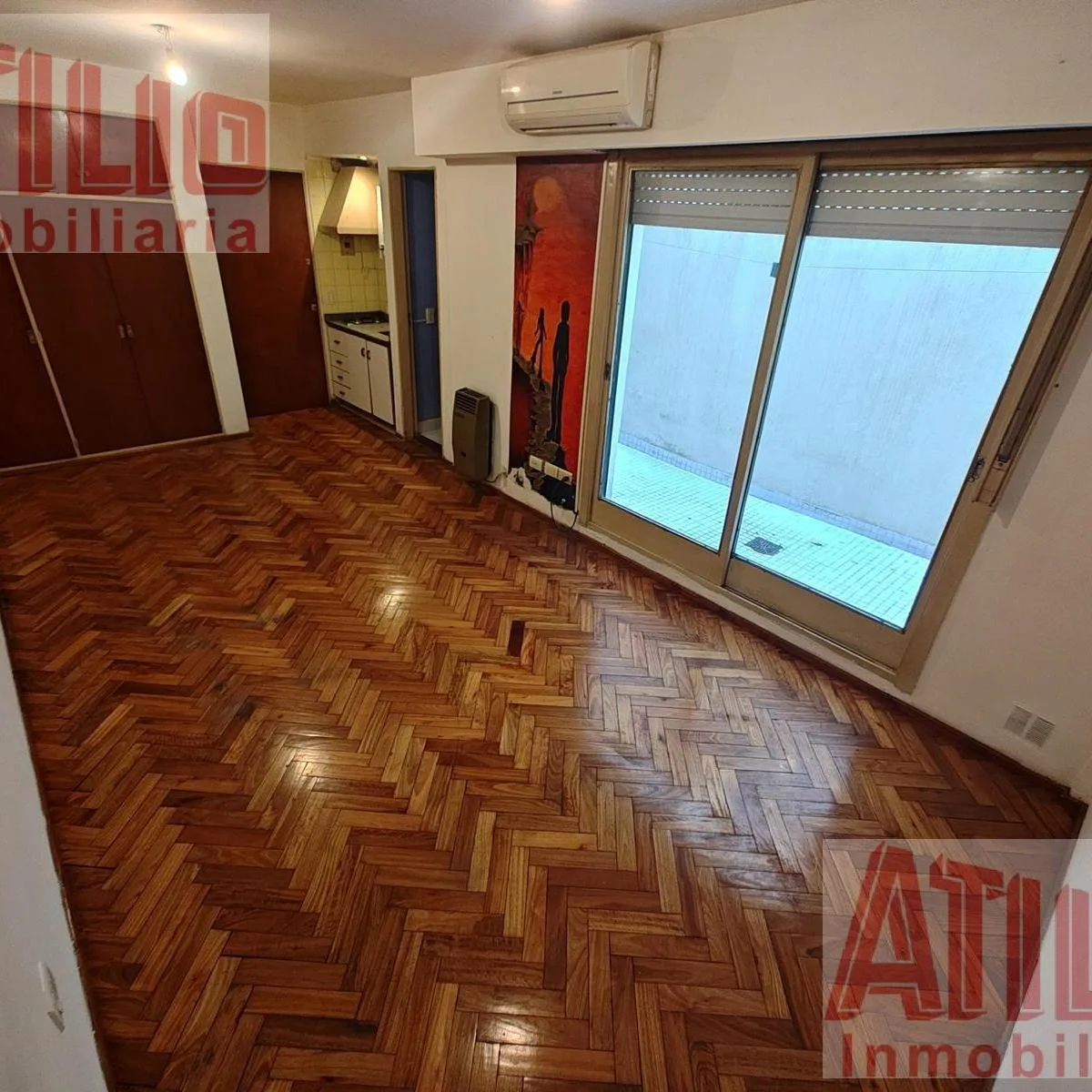 Studio com pátio em Nuñez