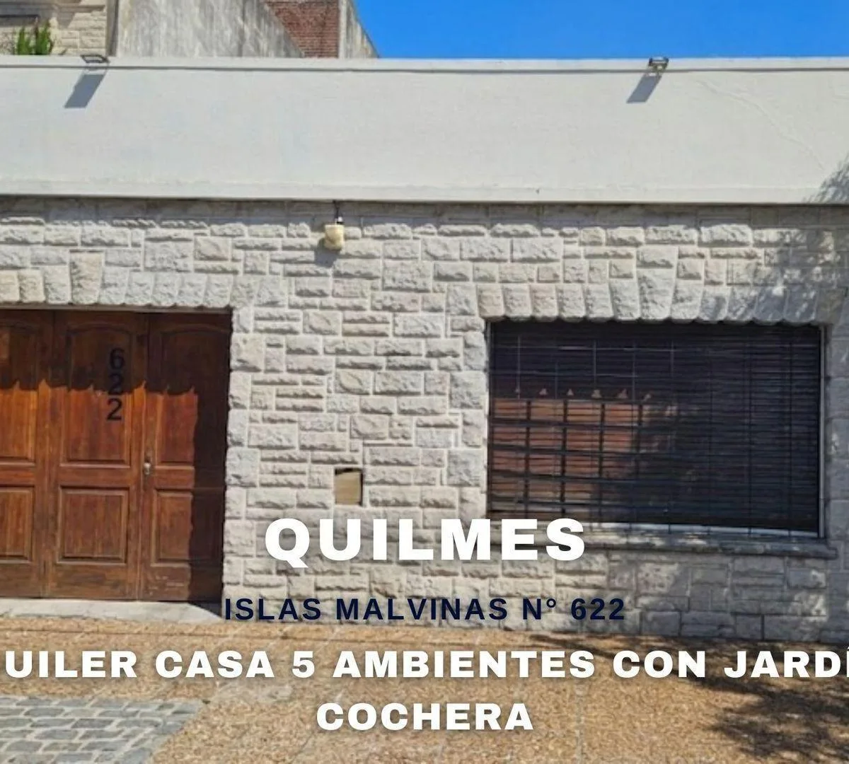 Alquiler Casa 5 Ambientes con Jardin en Quilmes