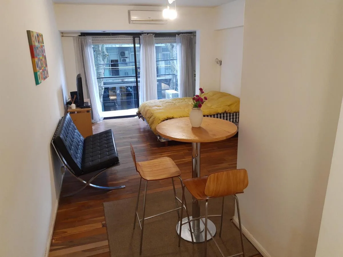 Furnished studio with balcony
