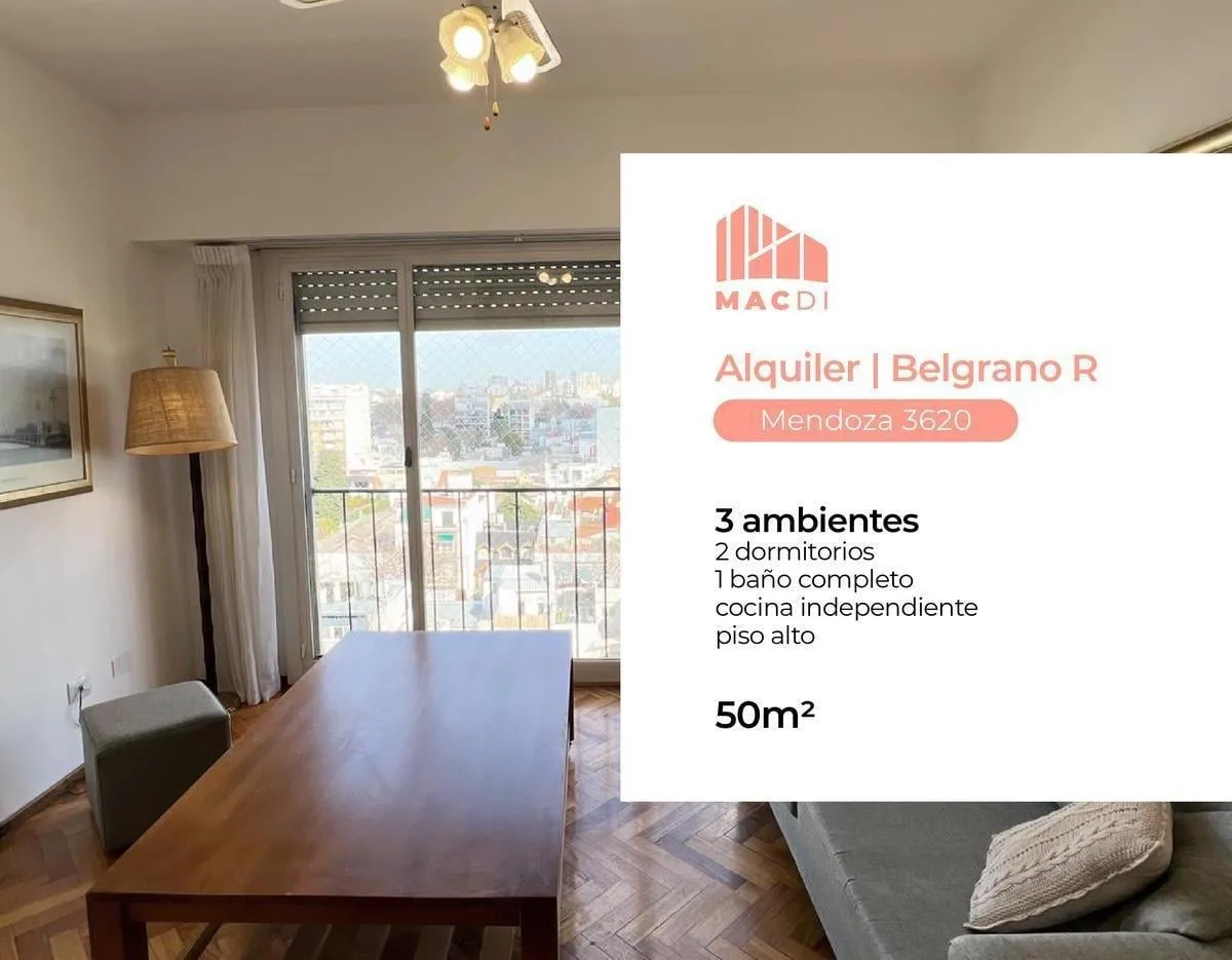 Excelente 3 Ambientes en Alquiler Temporal