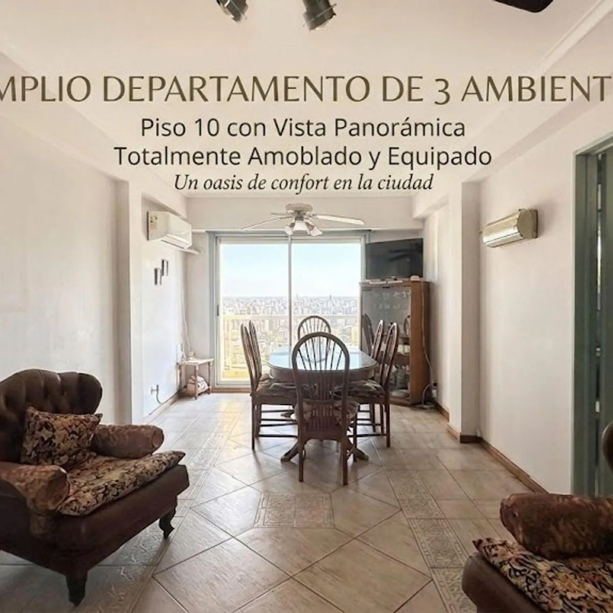 Alquiler Depto 3 Ambientes Amoblado San Cristobal