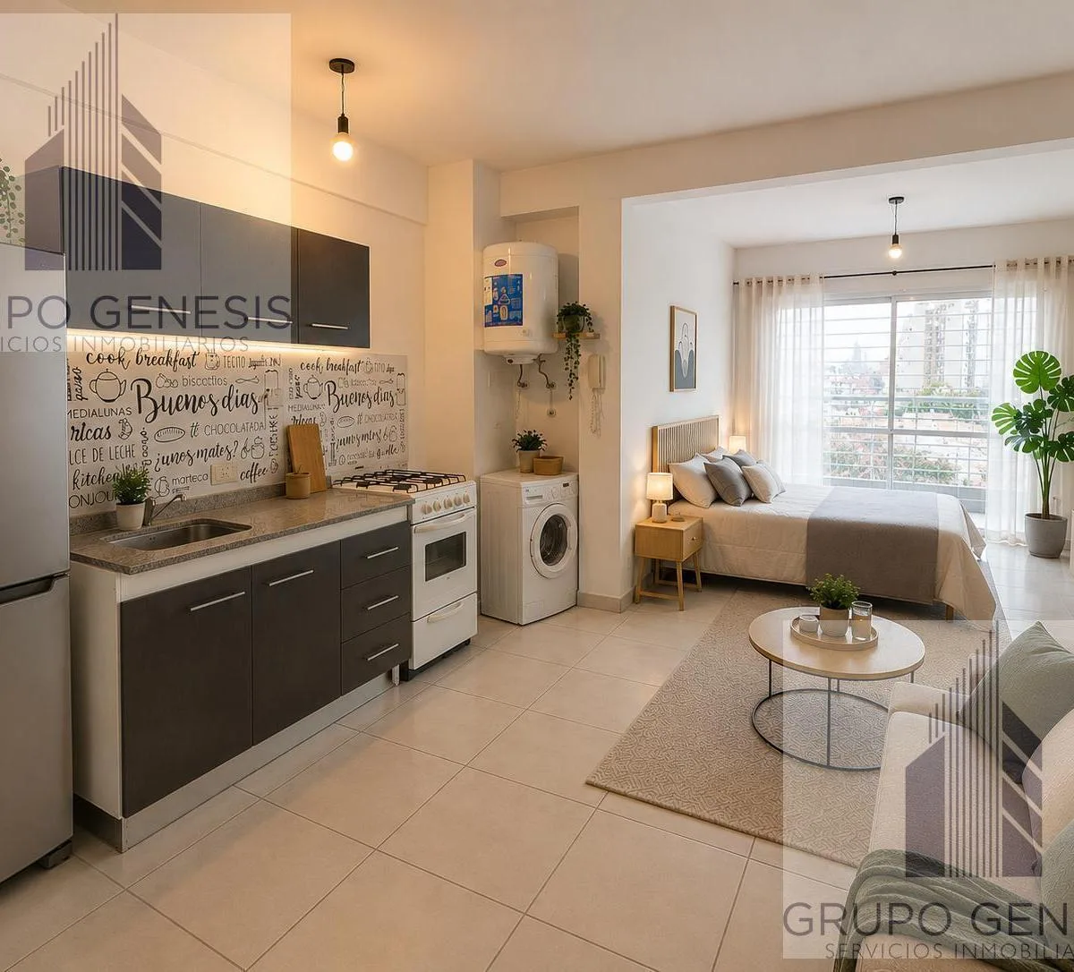 Alquiler Departamento Monoambiente con Balcon