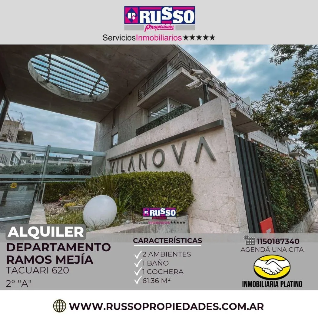 2 ambientes con balcón aterrazado