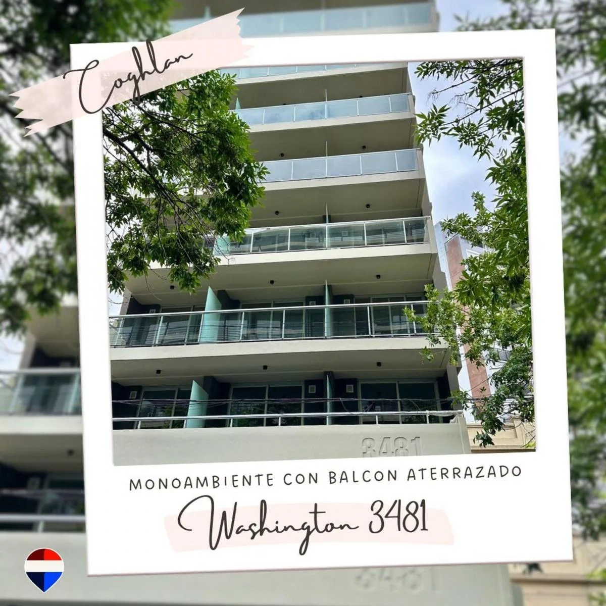 Alquiler a Estrenar Monoamb 43 m&sup2; Balcon Coghlan