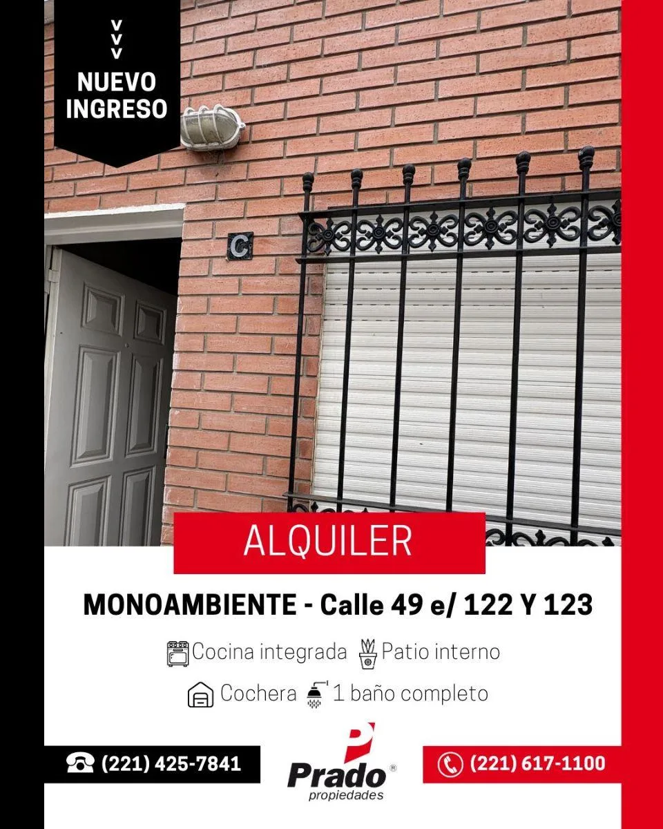 Monoambiente Zona Facultades