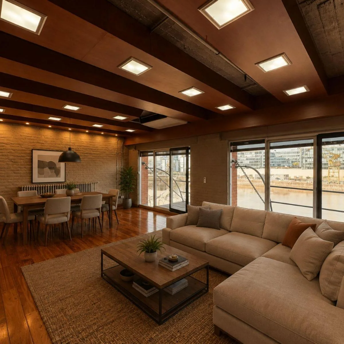 Industrial triplex with views