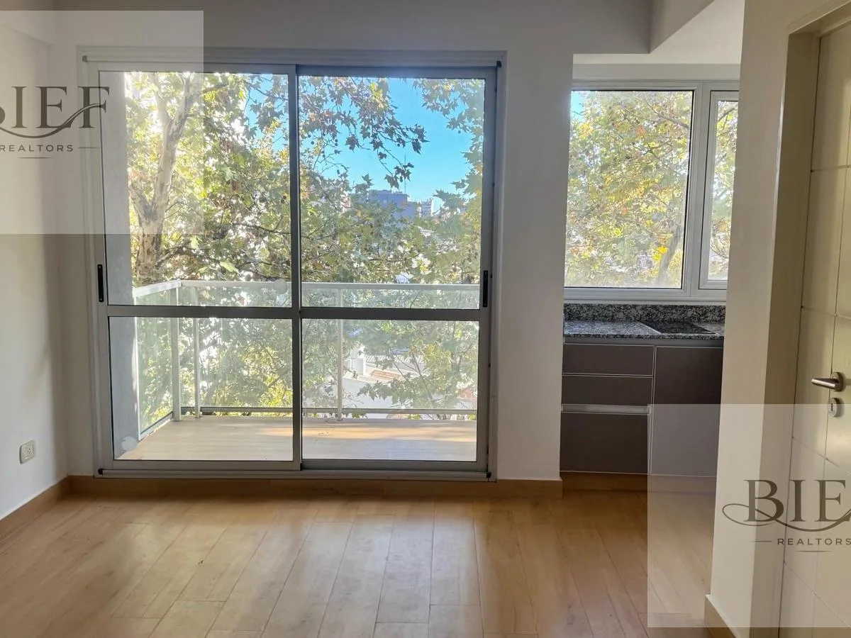 Studio with separate kitchen
