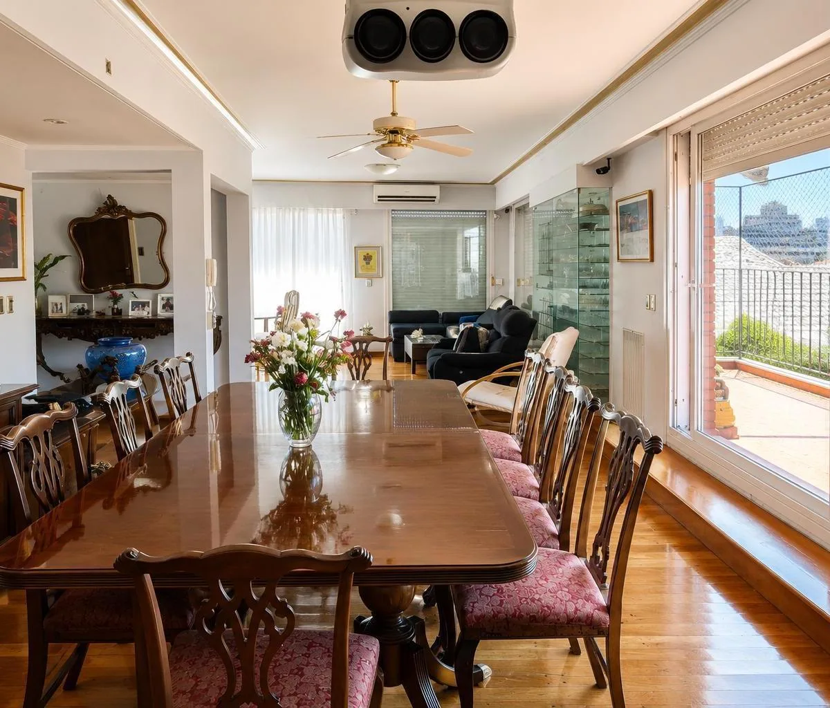 Private 70 m² terrace, furnished