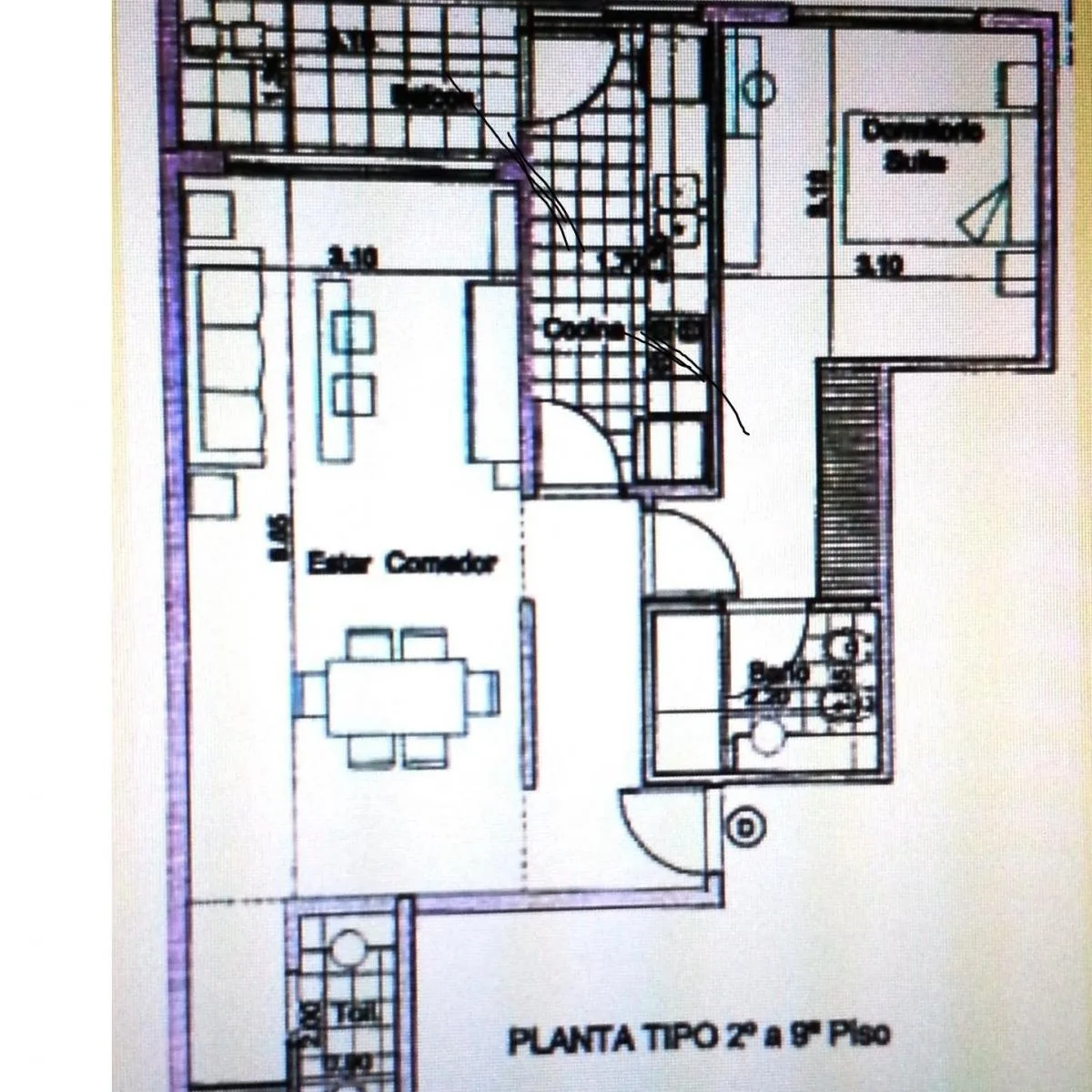 Departamento Dos Ambientes, Baño y Toilette, Cochera, Orientacion Norte